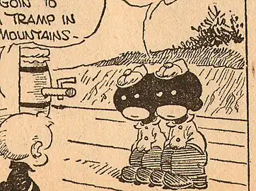 The Blots. Créés par Walt Hoban pour son comic strip Jerry on the Job, ces deux jeunes jumeaux afro-américains représentent l'une des sources d'inspiration de Floyd Gottfredson pour le nom et l'apparence du Fantôme noir.