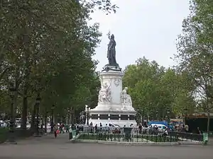 La place de la République avant sa transformation.
