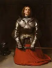 Jeanne d'Arc par le peintre John Everett Millais.