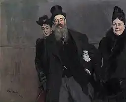 Le Peintre John Lewis Brown avec sa femme et sa fille (1890), par Giovanni Boldini.