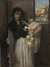 Vénitienne vendeuse d’oignons, 1882,Madrid, musée Thyssen-Bornemisza.