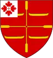 Blason de John Turner avec la marque des Premiers ministres.