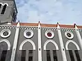 Façade latérale de la Basilique de l'Immaculée-Conception de Ouidah