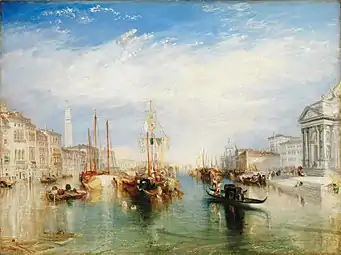Joseph Mallord William Turner,Le Grand Canal de Venise (1835), 90&nbsp;×&nbsp;120,3&nbsp;cm.
