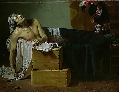 La Mort de Marat (1793) Musée des Augustins, Toulouse