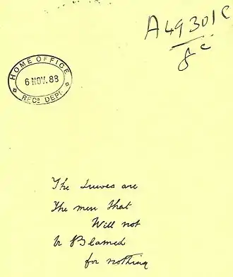 Texte écrit sur une feuille