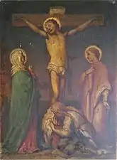 Le Christ en Croix entre saint Jean, sainte Marie et sainte Madeleine (1863), localisation inconnue.