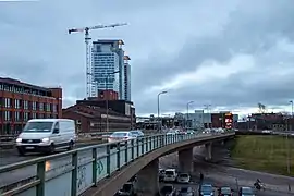 Pont de la Junatie et au fond la Majakka en construction.