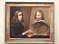 Autoportrait du peintre espagnol Jusepe Martínez (1600-1682) en train de peindre son père.