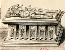 Charles&nbsp;Ier et Agnès de Bourgogne - gisants.