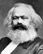 Portrait photographique du penseur Karl Marx