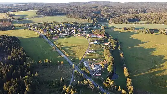 Karlov : vue aérienne oblique.