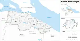 Localisation de District de Kreuzlingen