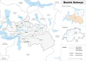 Localisation de District de Schwytz
