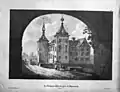 Le château d'Eijsden, lithographie n°122 tirée du Voyage Pittoresque de De Cloet