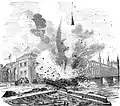 Les prussiens dynamitent le pont (1870)