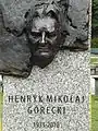 sculpture représentant Henryk Mikołaj Górecki