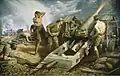 Kenneth Forbes, Canadian Artillery in Action, 1918, Musée canadien de la guerre