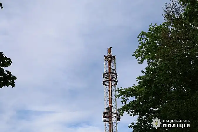 La tour amputé, image de la Police nationale (Ukraine).