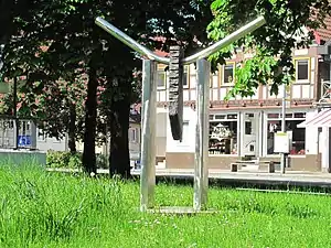 Sculpture à Kirchheim unter Teck, en Allemagne.