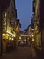 La Rue Klappergasse, dans le quartier de Äppelwoi de Alt-Sachsenhausen