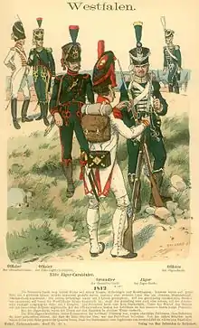 Westphalie, infanterie de la garde (Knötel)