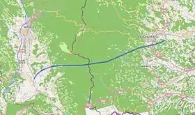 Voir la carte du tunnel.