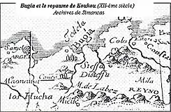 Carte espagnole des Royaumes de Koukou et Ait Abbas (XVIe siècle)