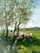 Berger avec troupeau (c.1895)