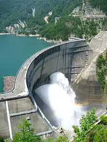 Barrage de Kurobe (336&nbsp;MW)