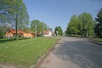 Une rue de Lány u Dašic.