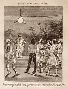 Initiation au 28e&nbsp;grade de chevalier du soleil.