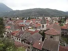 Vizille vue de la Rampe du Château.
