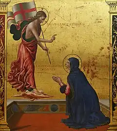 L'Apparition du Christ à la Vierge, v. 1490, musée du Louvre.