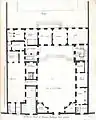 Plan du rez-de-chaussée de l'hôtel de Luynes dans l'Architecture française de Jean Marot.