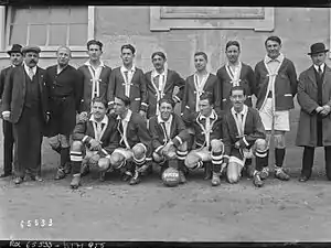 Photo d'une équipe de football