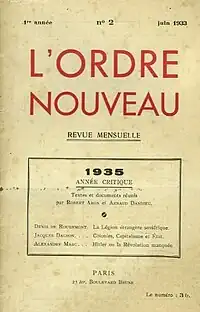 Image illustrative de l’article L'Ordre nouveau