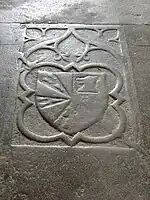 Pierre tombale classée.