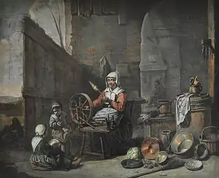 La Fileuse, milieu XVIIMaître des béguinsmusée des Beaux-Arts de Rouen