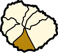 Localisation d'Alajeródans l'île de La Gomera.