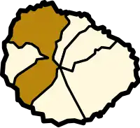 Localisation de Vallehermosodans l'île de La Gomera.