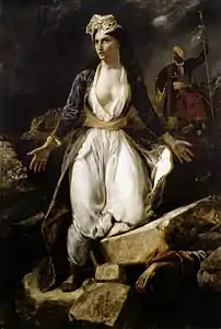La Grèce sur les ruines de MissolonghiEugène Delacroix, 1826Musée des beaux-arts de Bordeaux