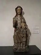 La Vierge à l'enfant, anonyme, castillan atelier, enfin du XIIIe&nbsp;siècle.