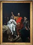 La résurrection de Tabias par st-Pierre, peinture du XIXe&nbsp;siècle.