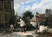 La leçon de morale ; le grand-père avec les deux enfants (1821), collection particulière.