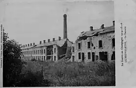 puis endommagée lors de la Grande Guerre.