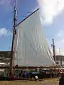 La nouvelle grand-voile&nbsp;du Milpat (2015).