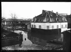 La rue Leblanc pendant les inondations de 1910