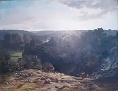 La vallée de Jouy-en-Josas d'Adolphe Viollet-le-Duc, 1874, musée d'Art et d'histoire de Dreux, Eure-et-Loir.