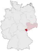 Drapeau de Arrondissement du Vogtland